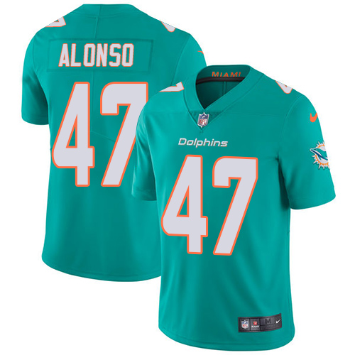 Nike Miami Dolphins #47 Kiko Alonso Aqua Green Team Color Men Stitched NFL Vapor Untouchable Limited Jersey->miami dolphins->NFL Jersey